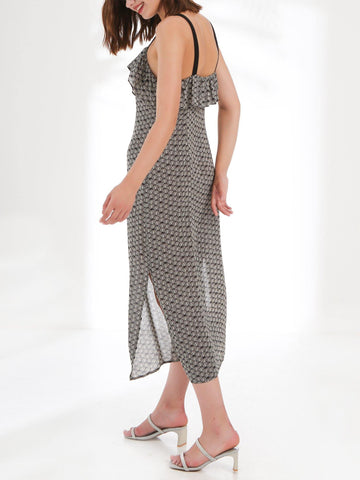 Caroline Strapped Midi Dress - Shopmossrose